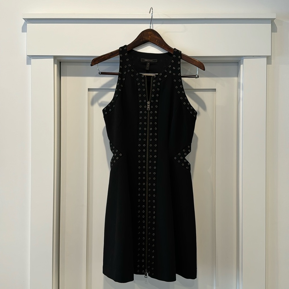 Black BCBG Dress with Side Cut Outs - Size 6